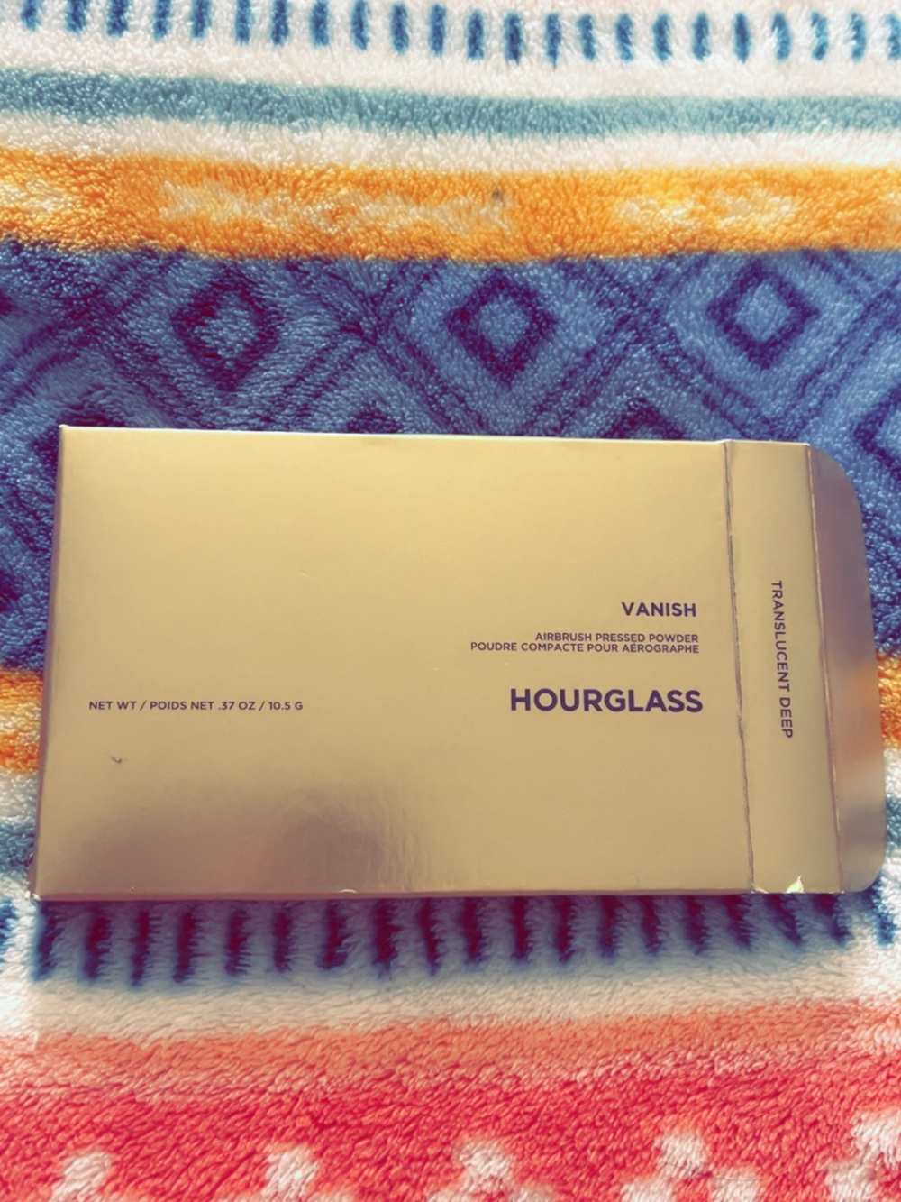 Hourglass Vanish Airbrush Pressed Powder - Translucent Deep - Gold Packaging